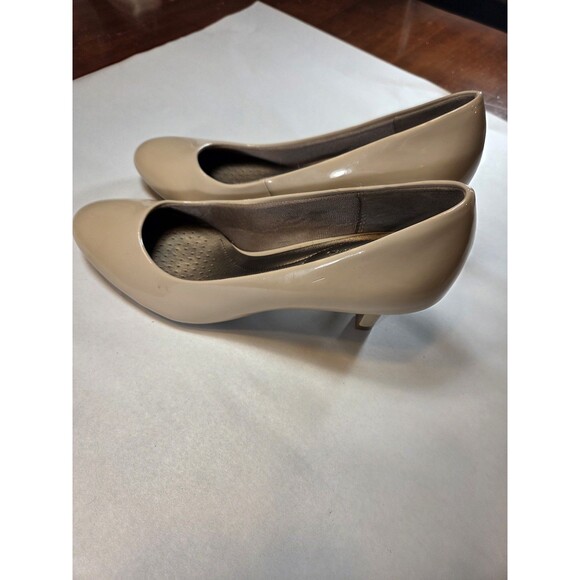 LifeStride Parigi Pumps Lot 2 Womens 9.5M Black Nude Patent Heels Career Bundle - Picture 6 of 13